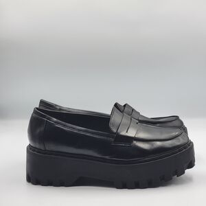 Y2K Style Bamboo Prospect-05 Chunky Platform Penny Loafers – Black – Women’s